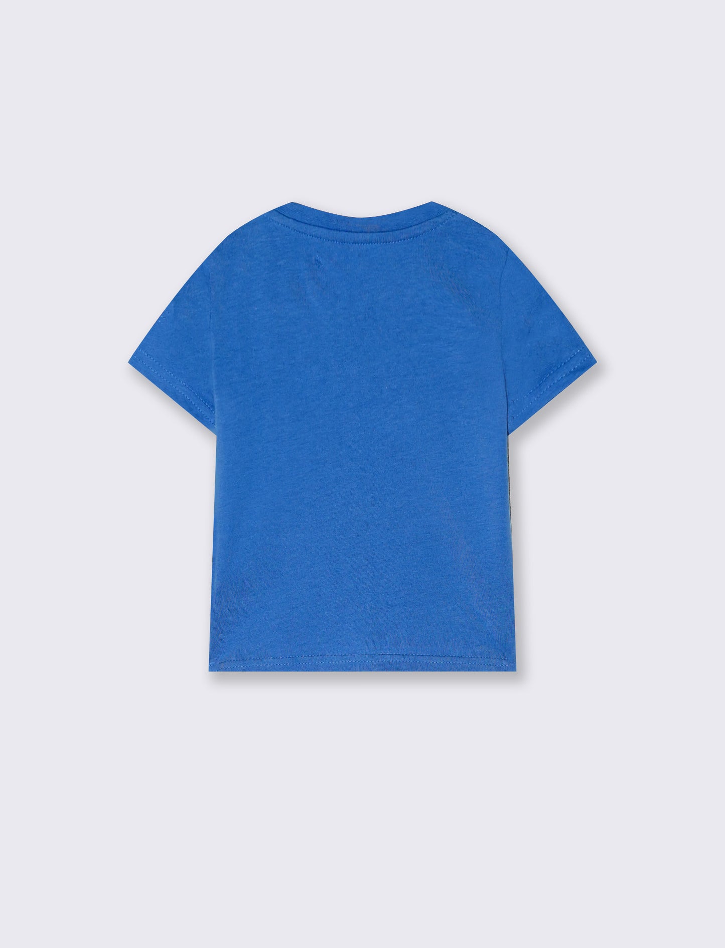 T shirt manica corta con stampa - Blu oceano