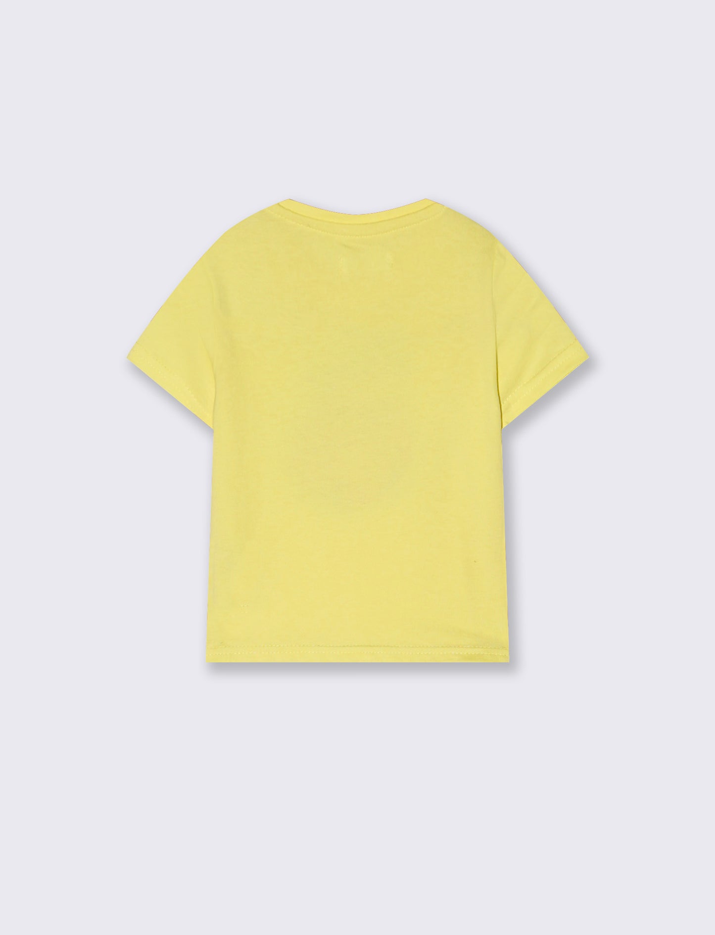 T shirt manica corta con stampa - Giallo