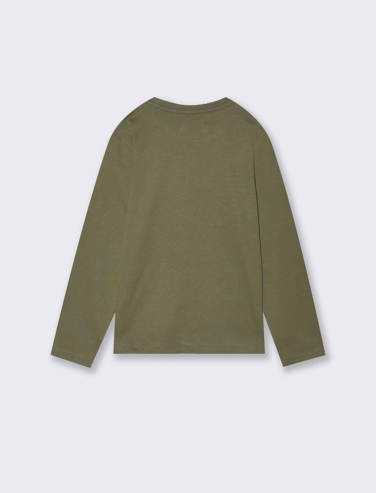 Long Sleeve T-Shirt with Print - Green
