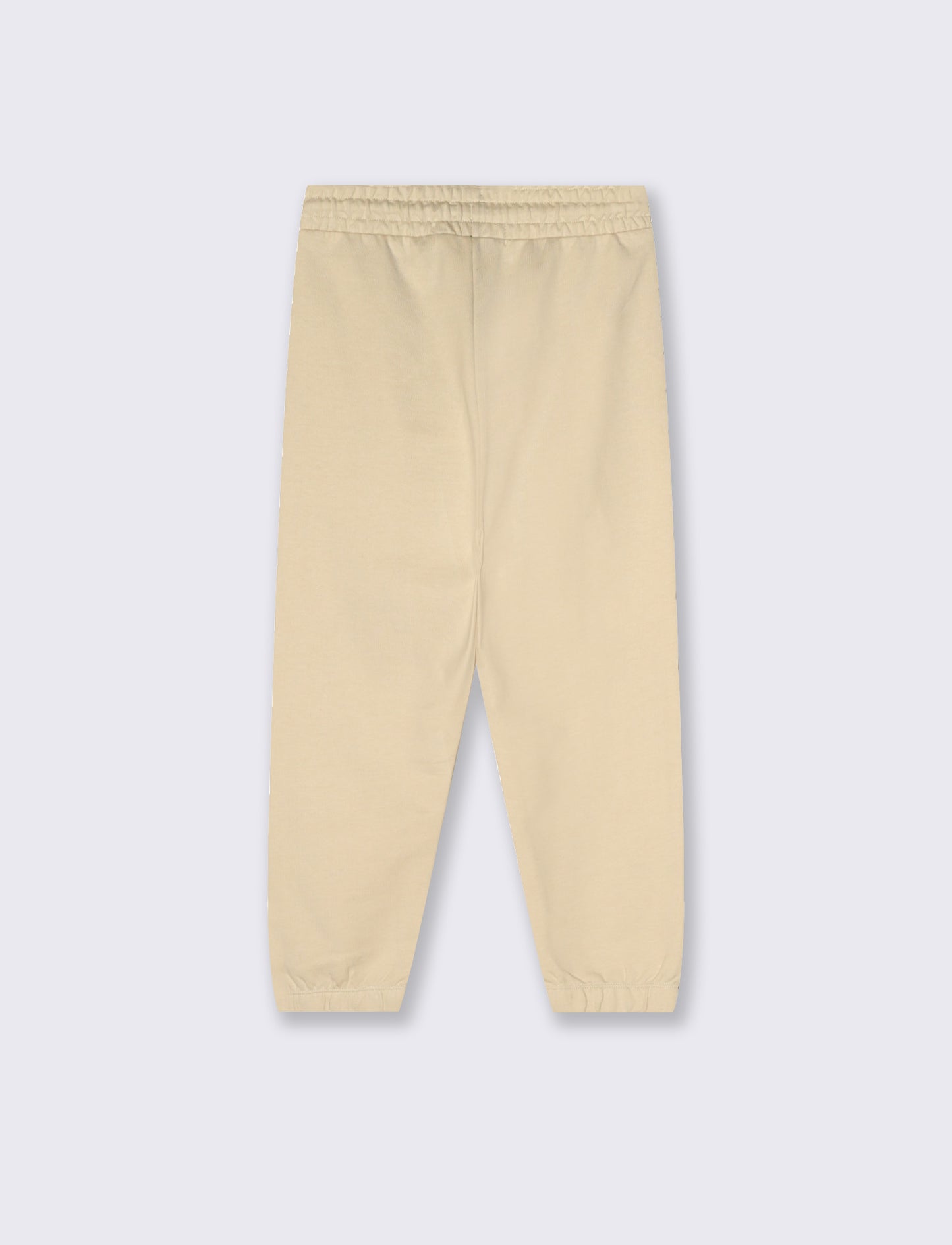 Jogger in felpa con stampa college - Beige