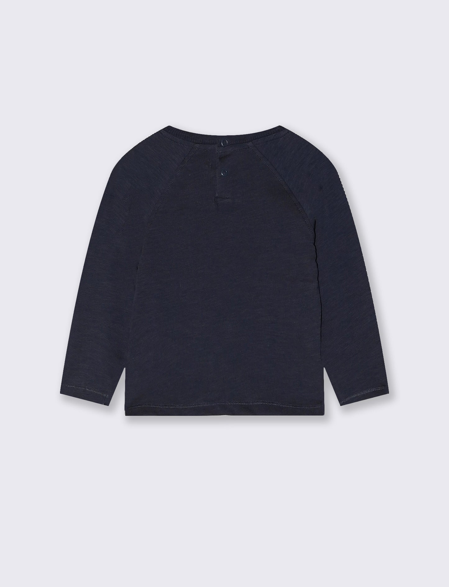 Raglan Sleeve Baby T-Shirt with Print - Blue