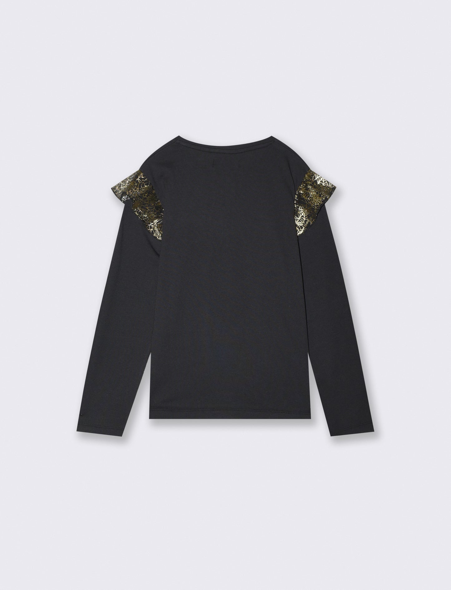 Halloween T-shirt with print and mask - Black