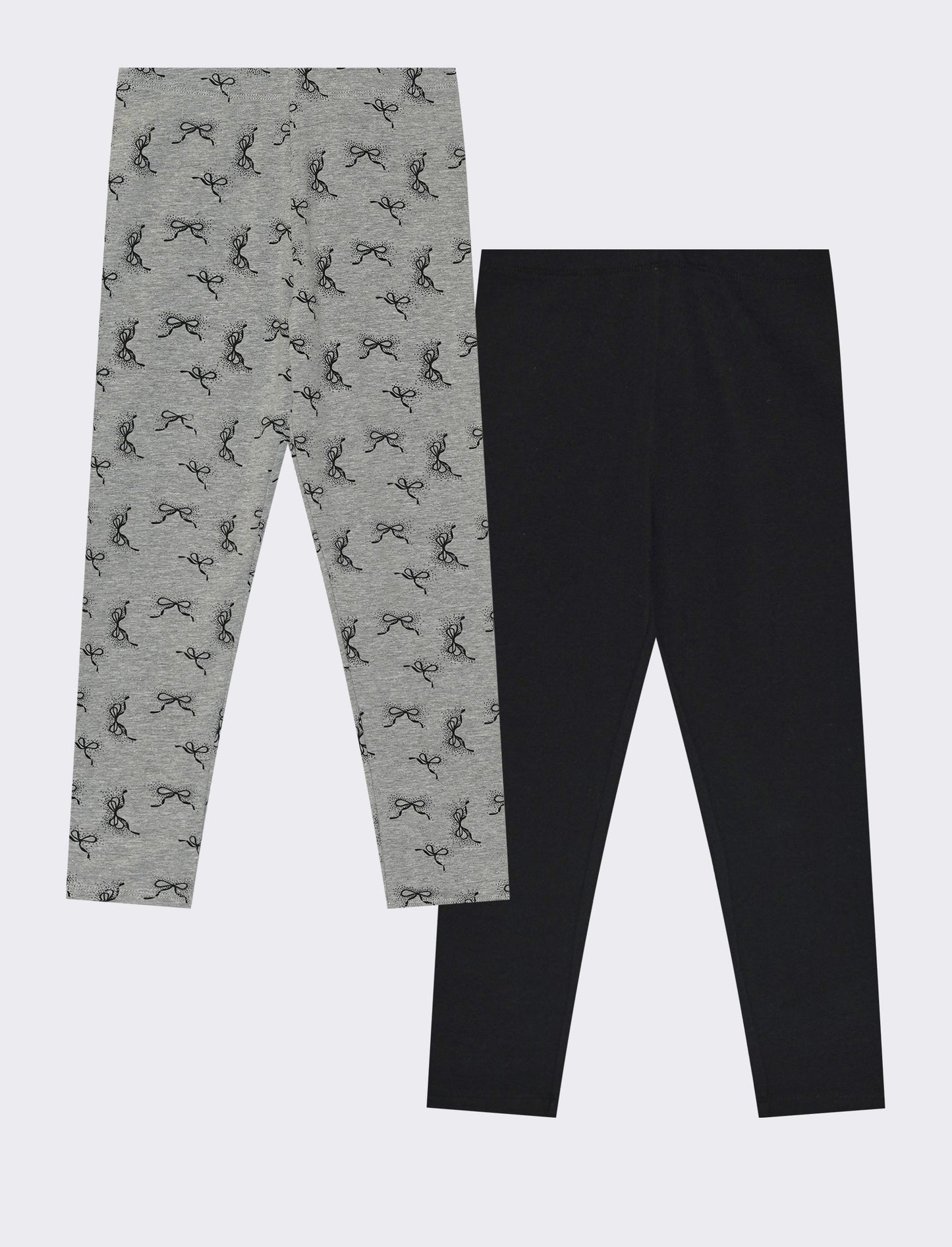 Leggings 2-pack con motivi stampati - Nero