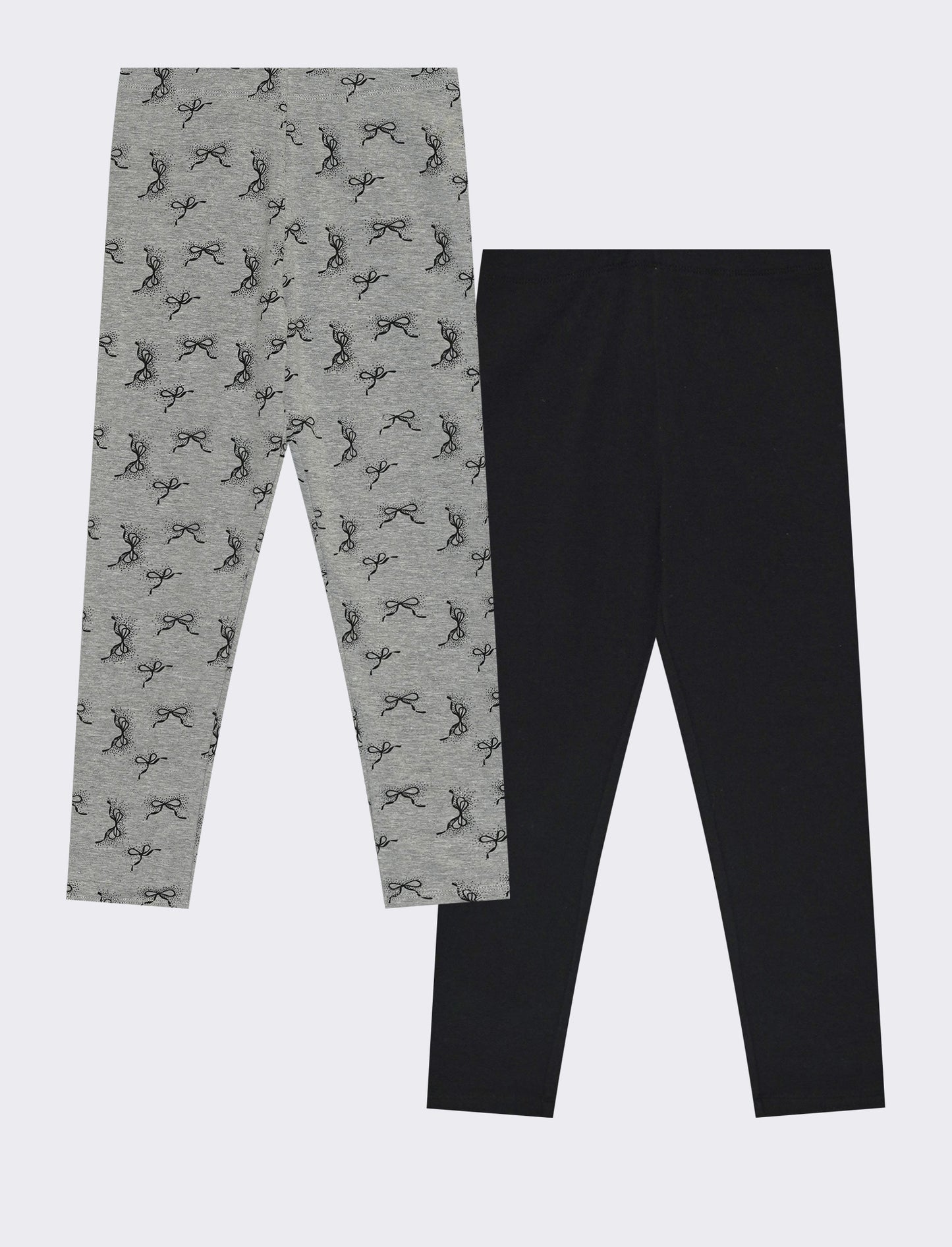 Leggings 2-pack con motivi stampati - Nero