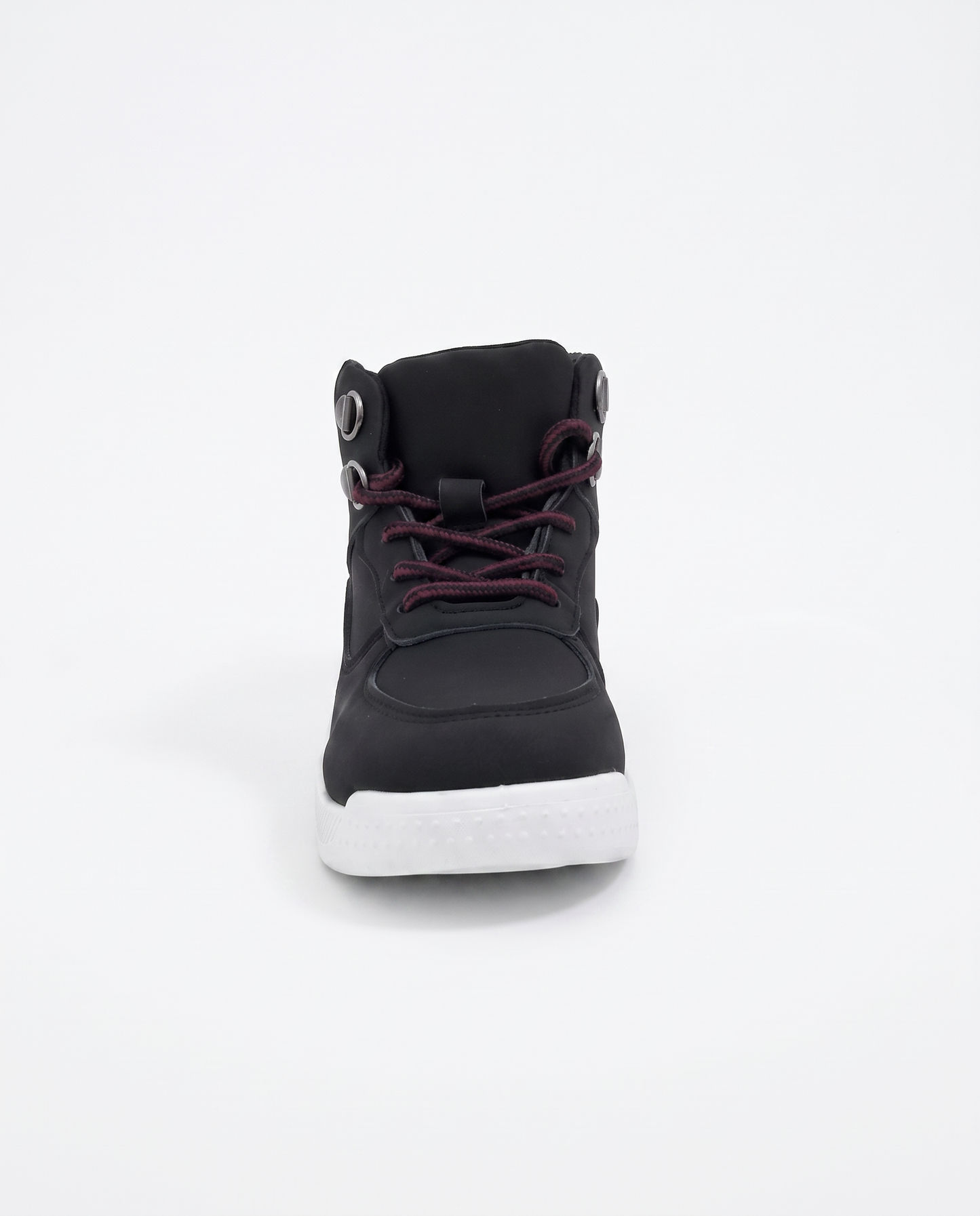 Black polyurethane trekking sneakers for kids - Black