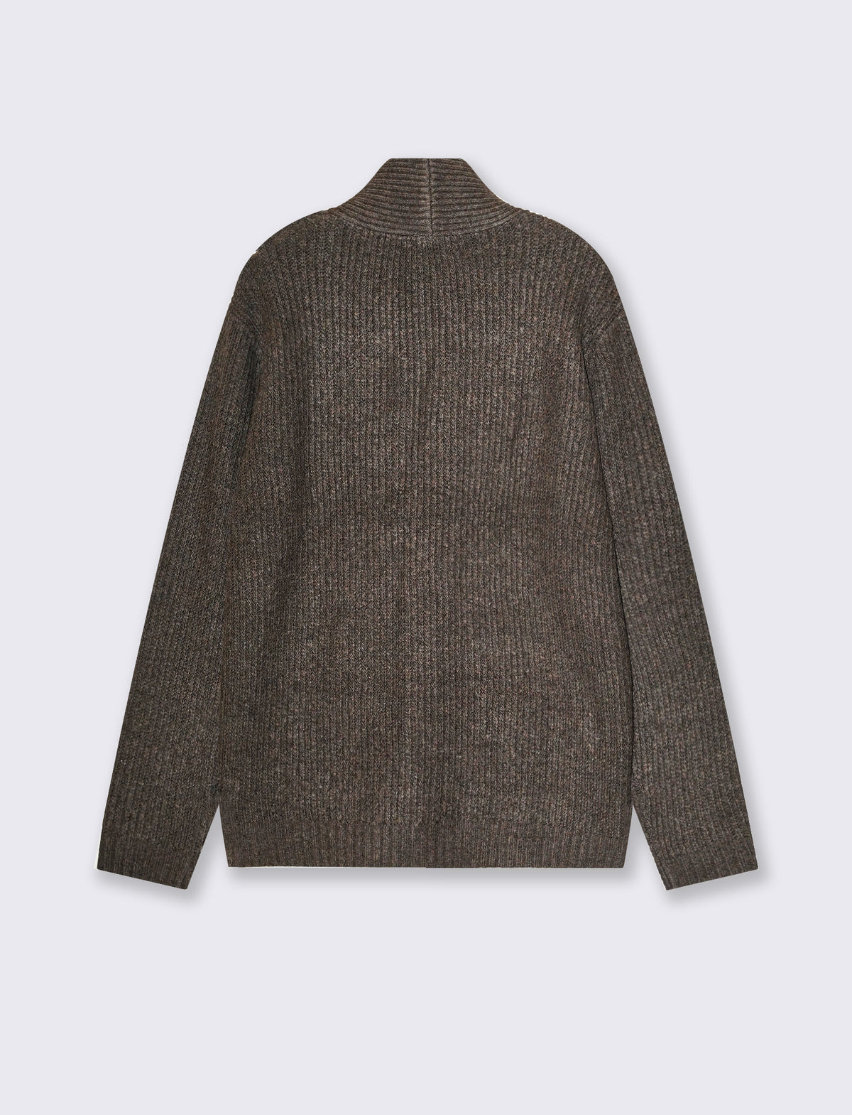 Jacquard cardigan with pockets - Brown