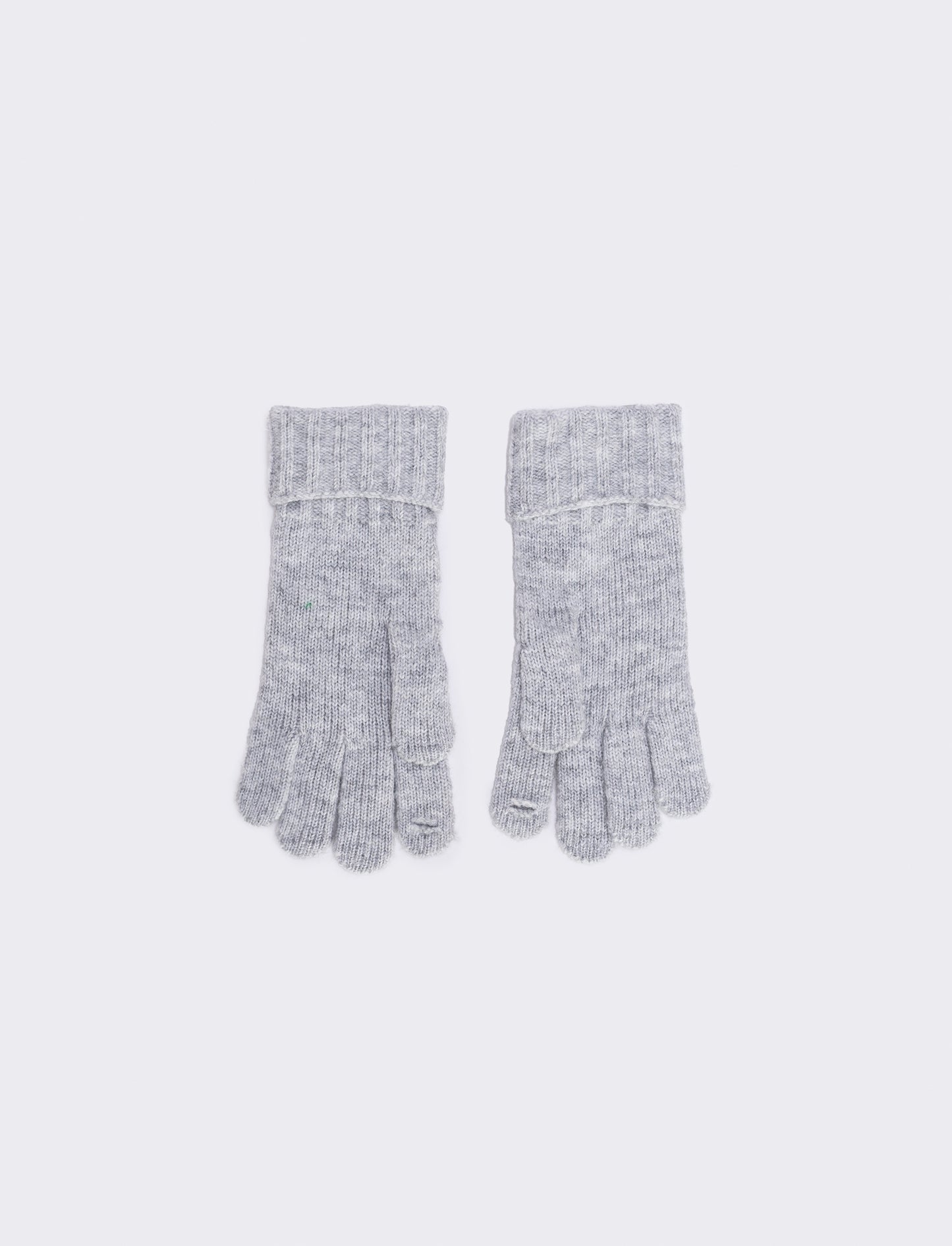 Men's Knit Gloves with Embroidered Letter - 