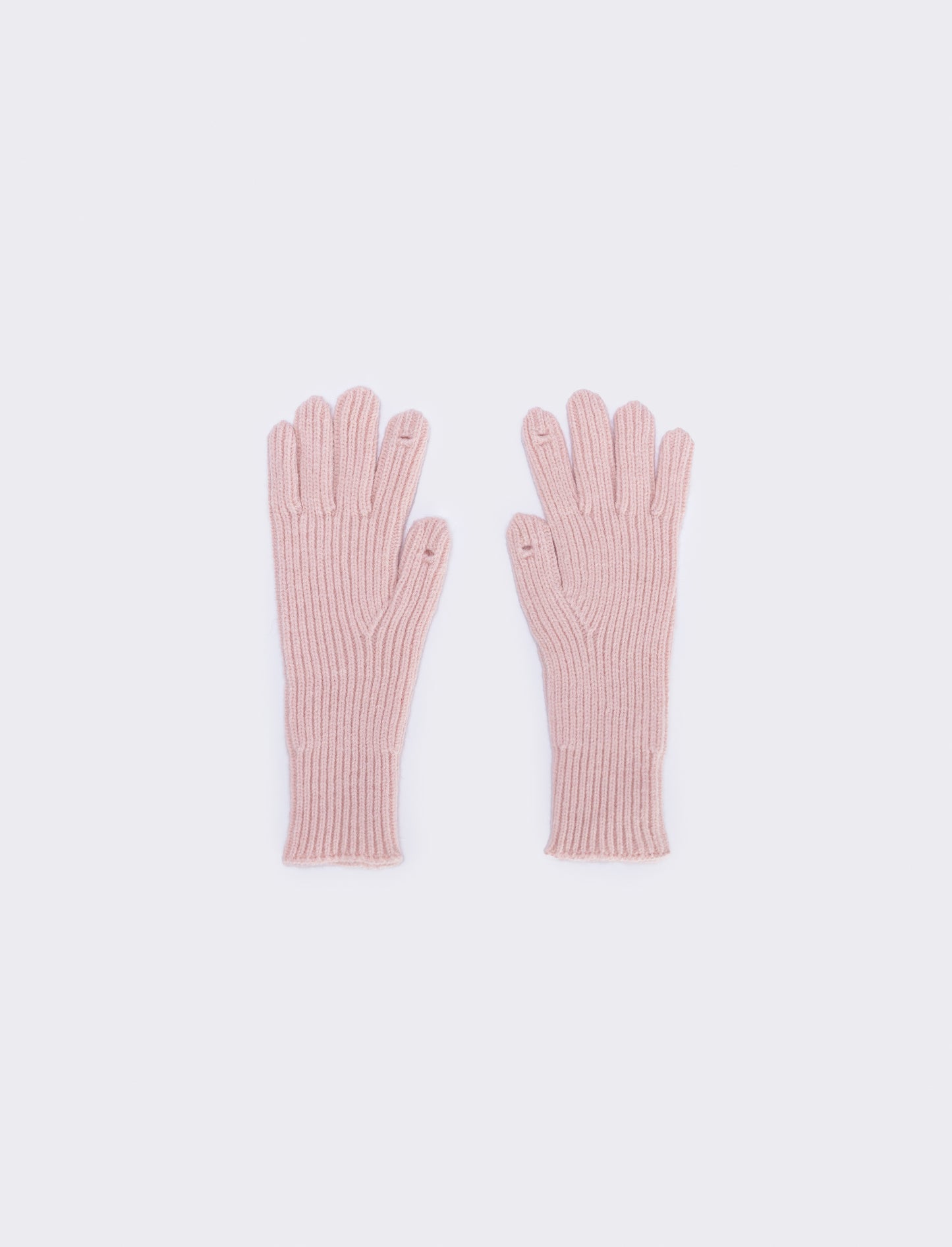 Guanti a coste medio touch elegante - Rosa