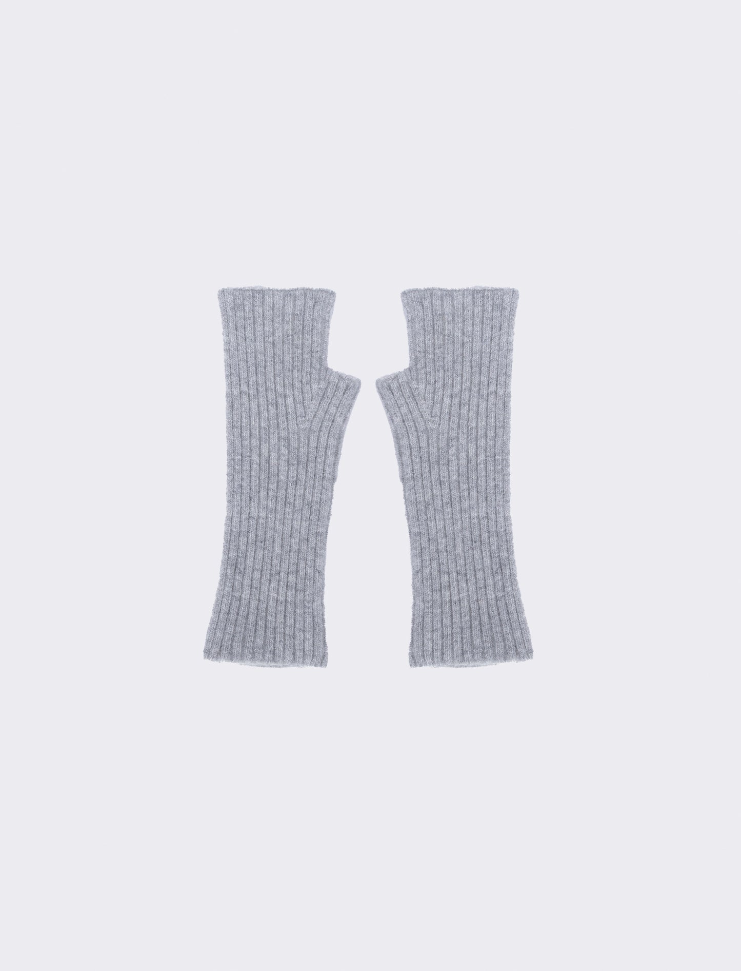 Guanti manicotto medio in maglia - Grigio