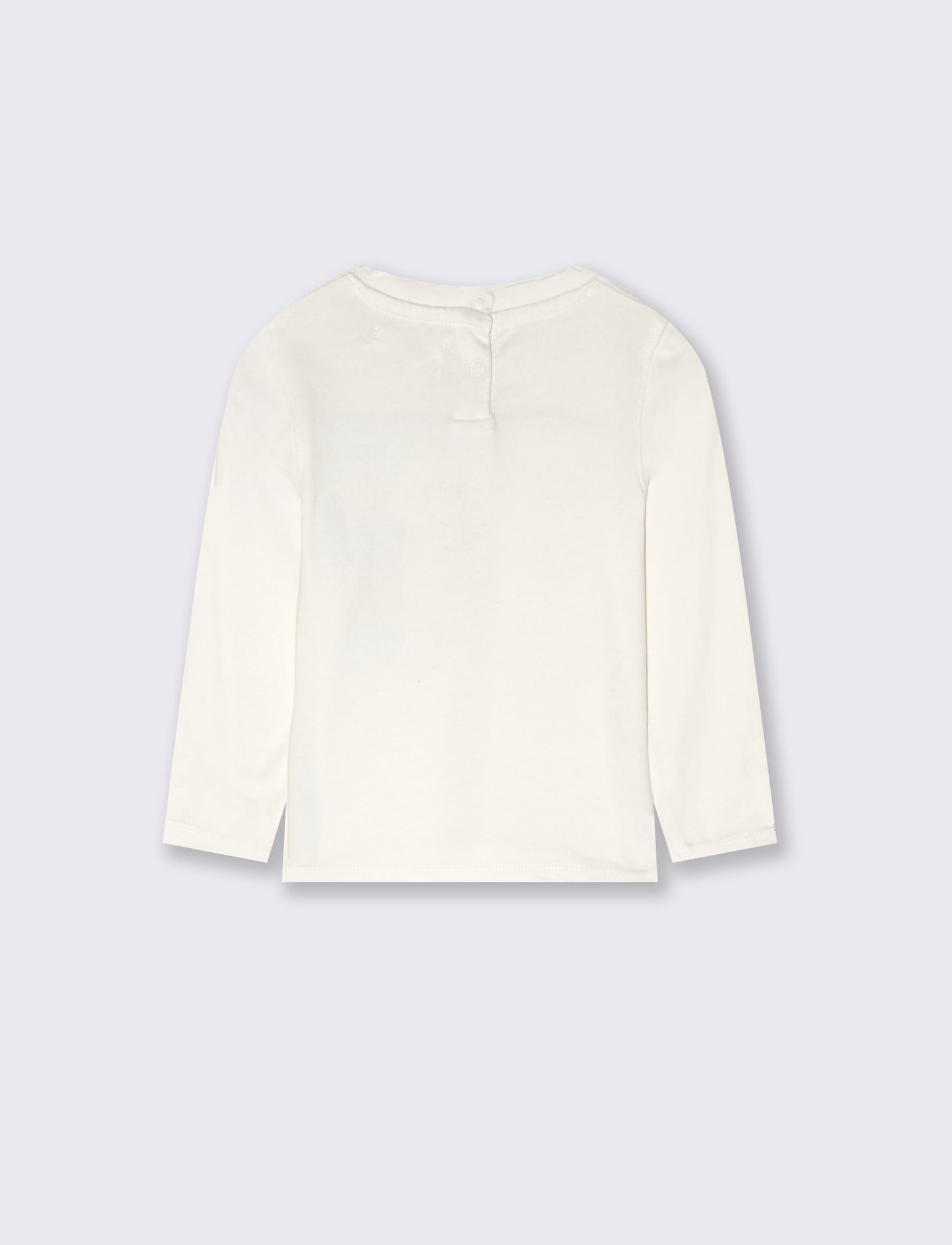 Crew neck T-shirt with pocket and application - White