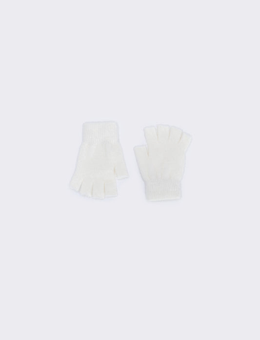 Guanti senza dito eleganti - Bianco sporco