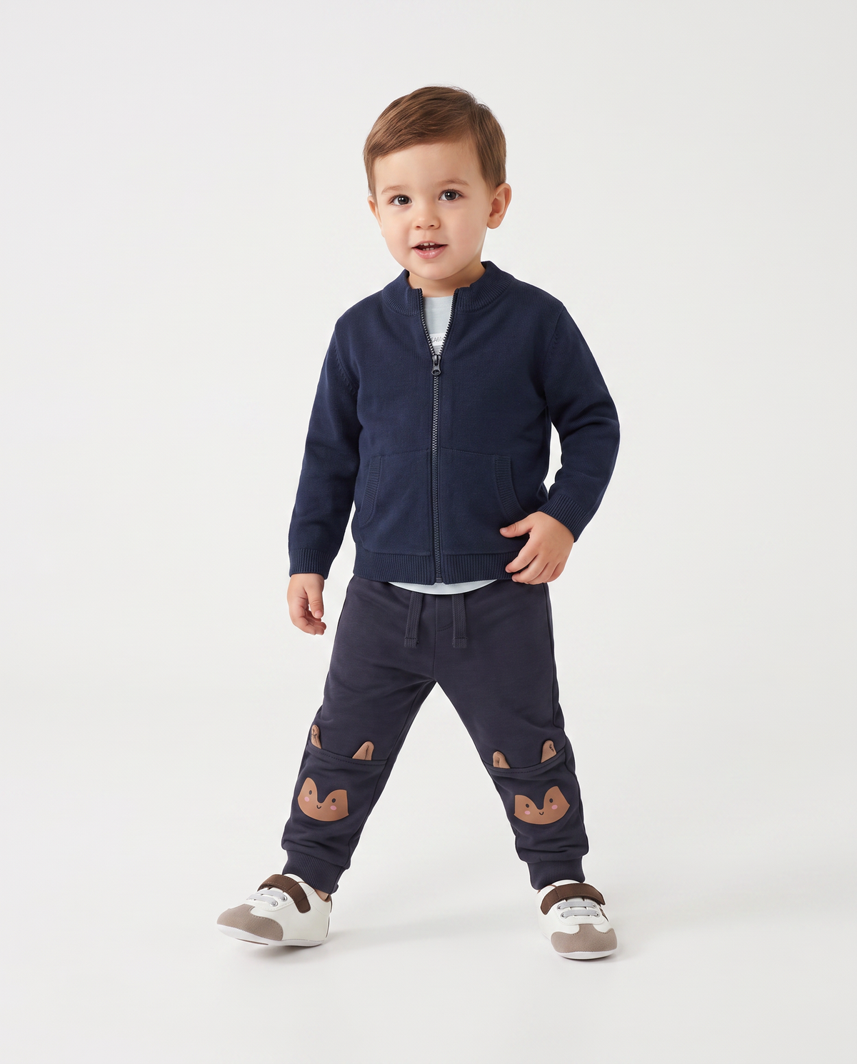 Jogger Pantafitness modello cargo con tasconi - Blu