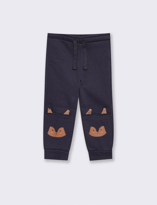 Jogger Pantafitness modello cargo con tasconi - Blu