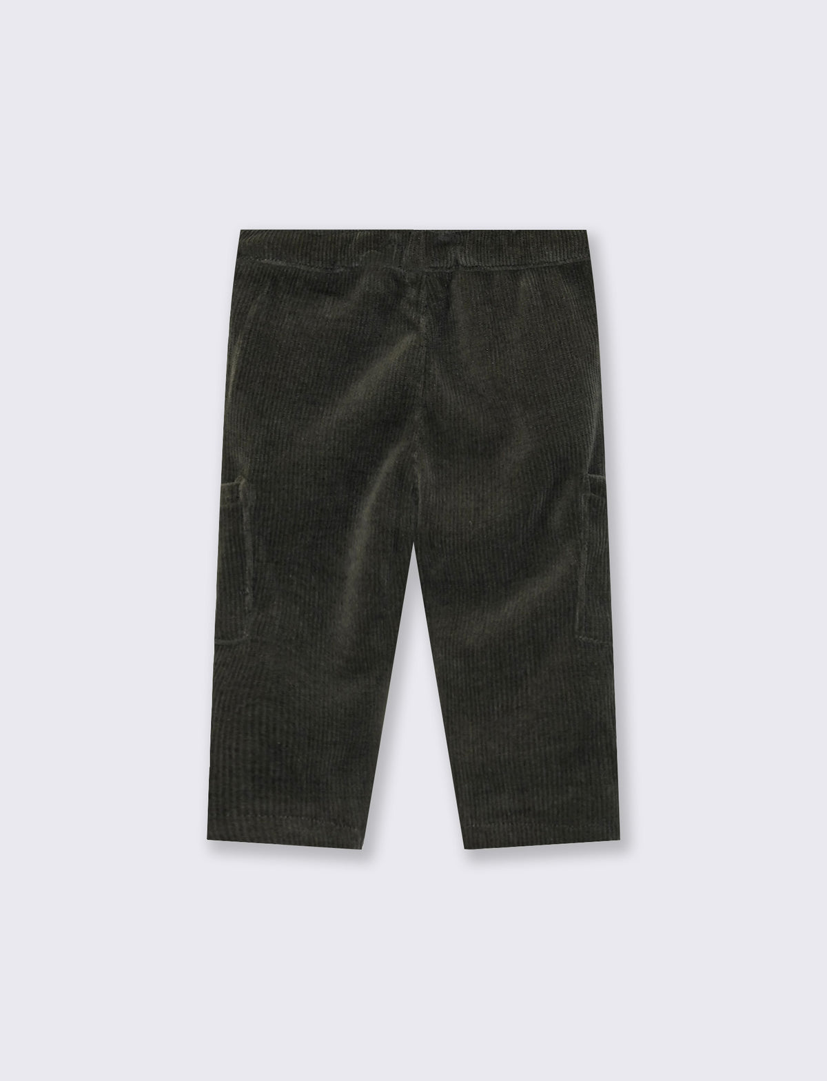 Pantaloni ampi in velluto a coste con tasche - Marrone