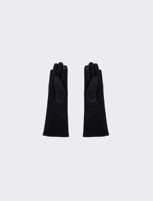 Guanti micropile touch eleganti - Nero