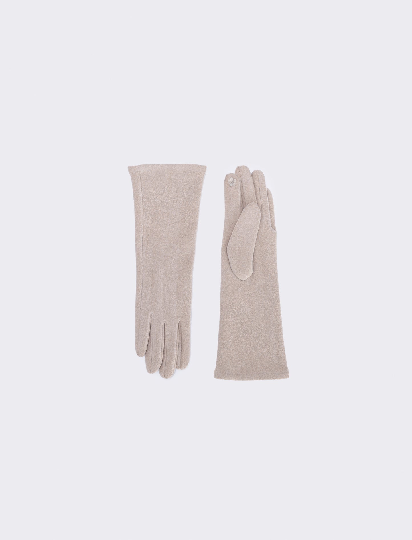 Elegant touch micropile gloves - Beige