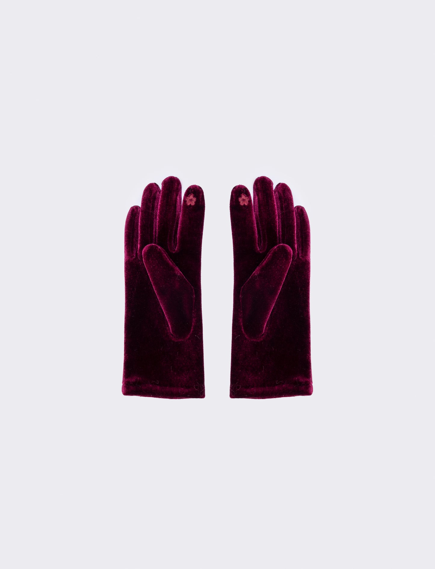Guanti donna ciniglia touch - Bordeaux
