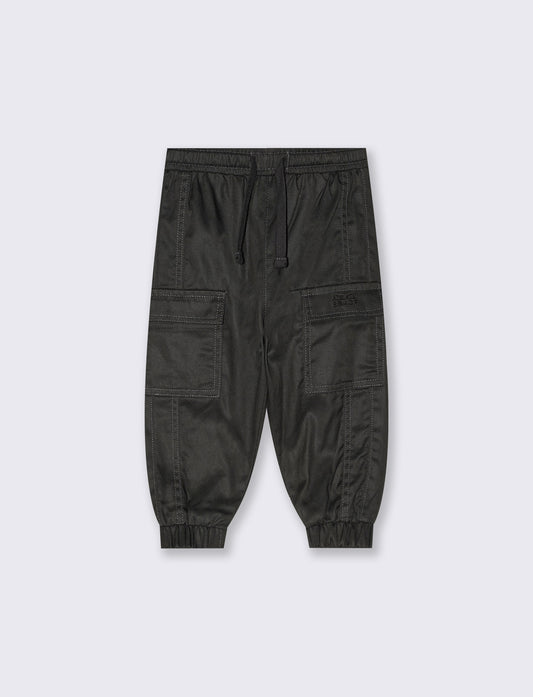 Pantaloni cargo foderati con tasche - Grigio piombo