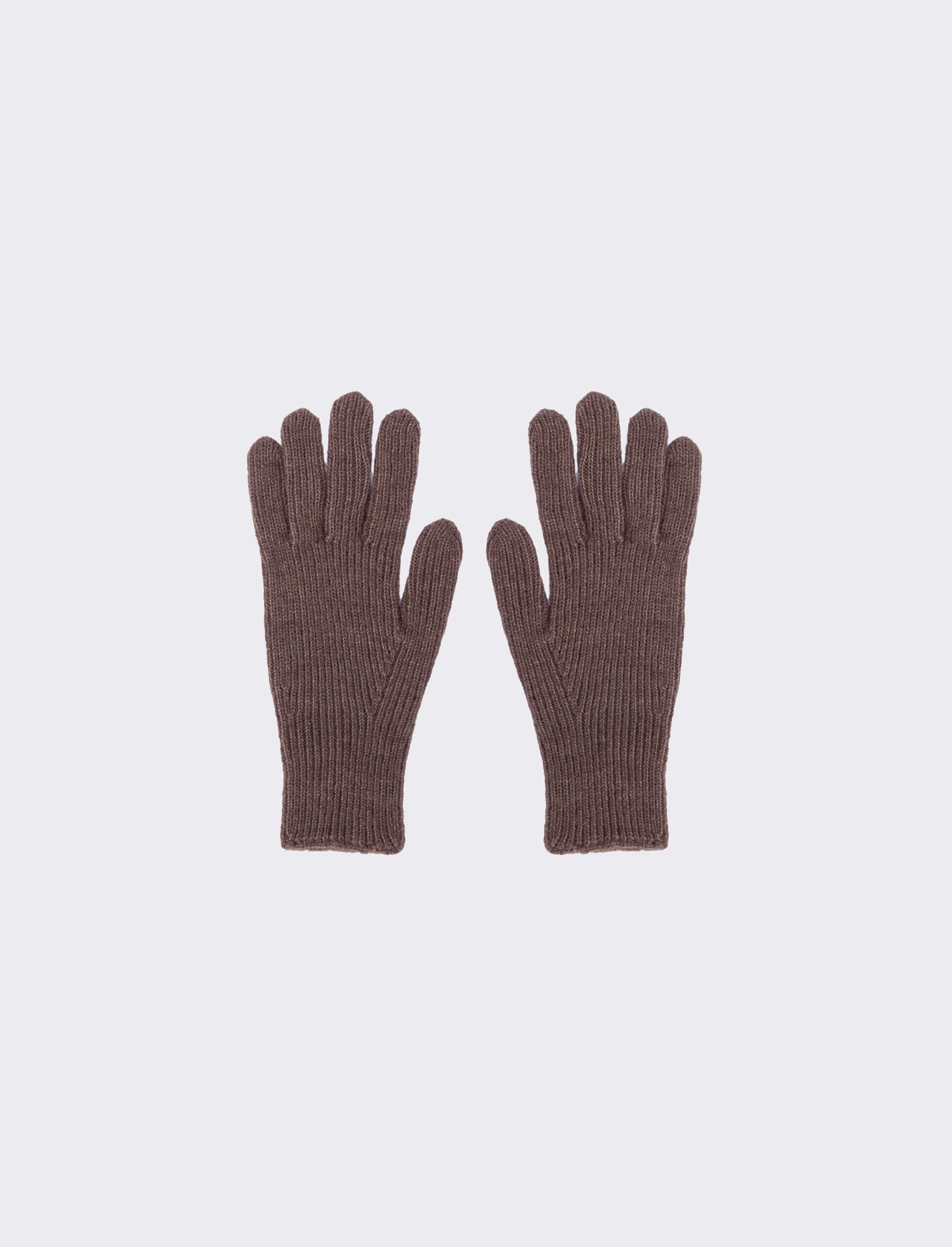 Basic ribbed elegant men's gloves - Grey