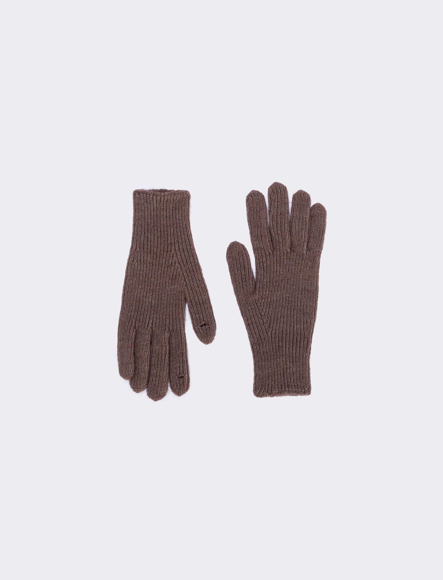 Basic ribbed elegant men's gloves - Grey