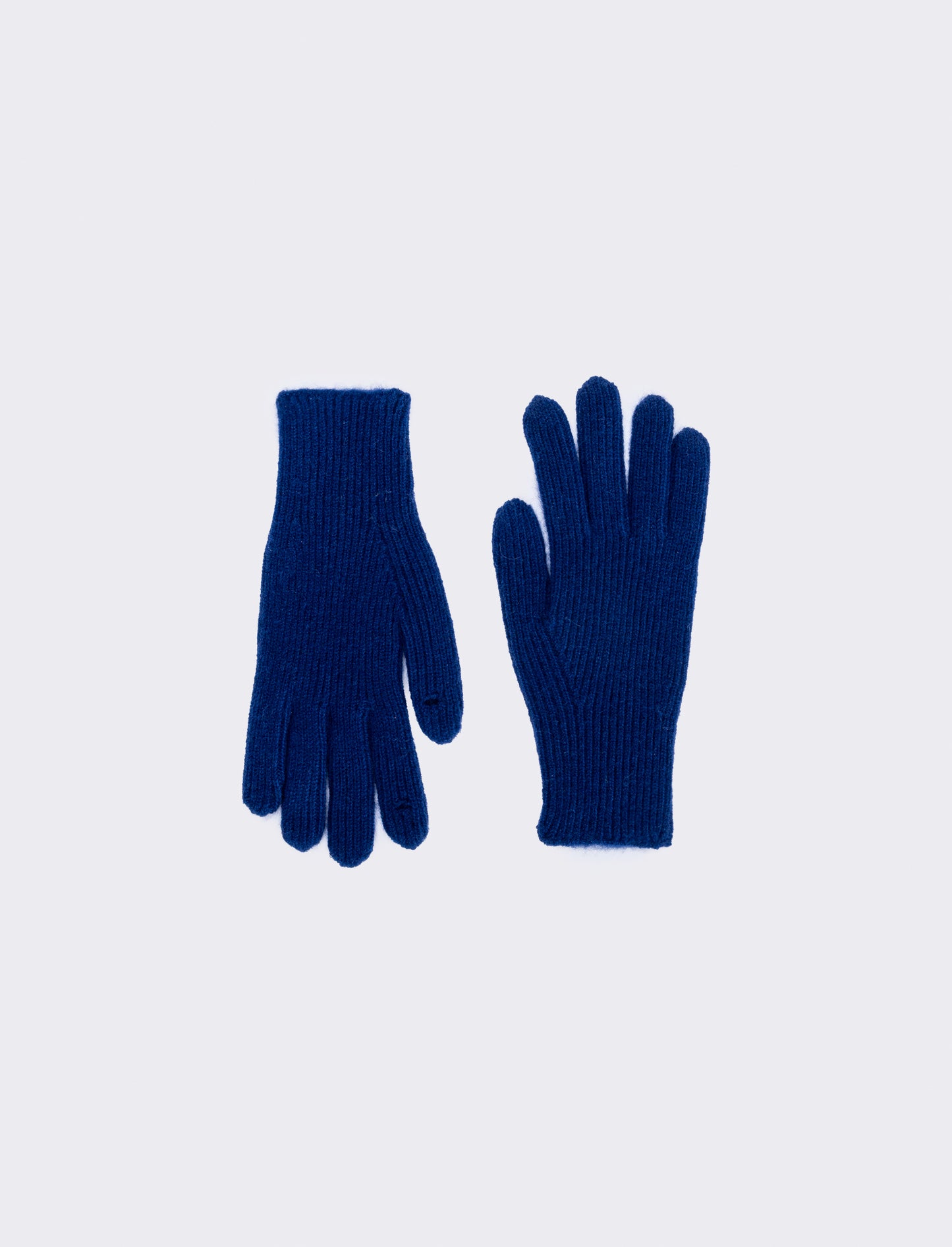 Guanti uomo a coste basic eleganti - Blu