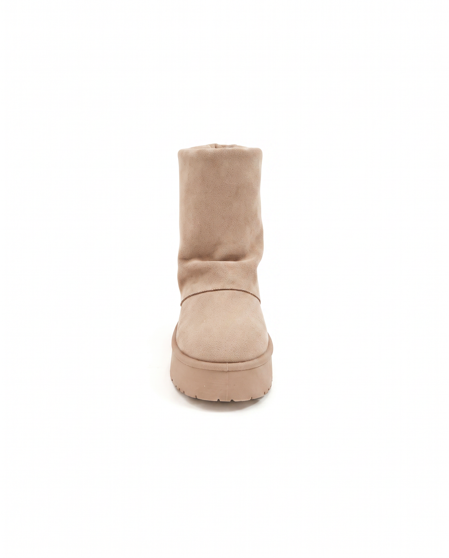 Suede effect snow boots - Beige