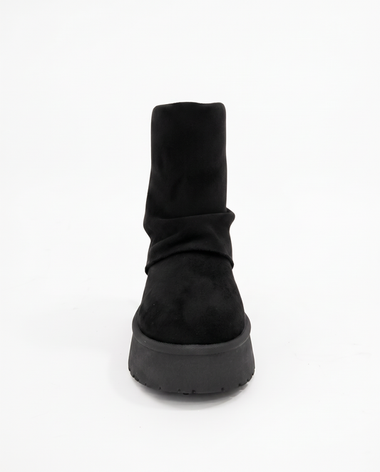 Suede effect snow boots - Black