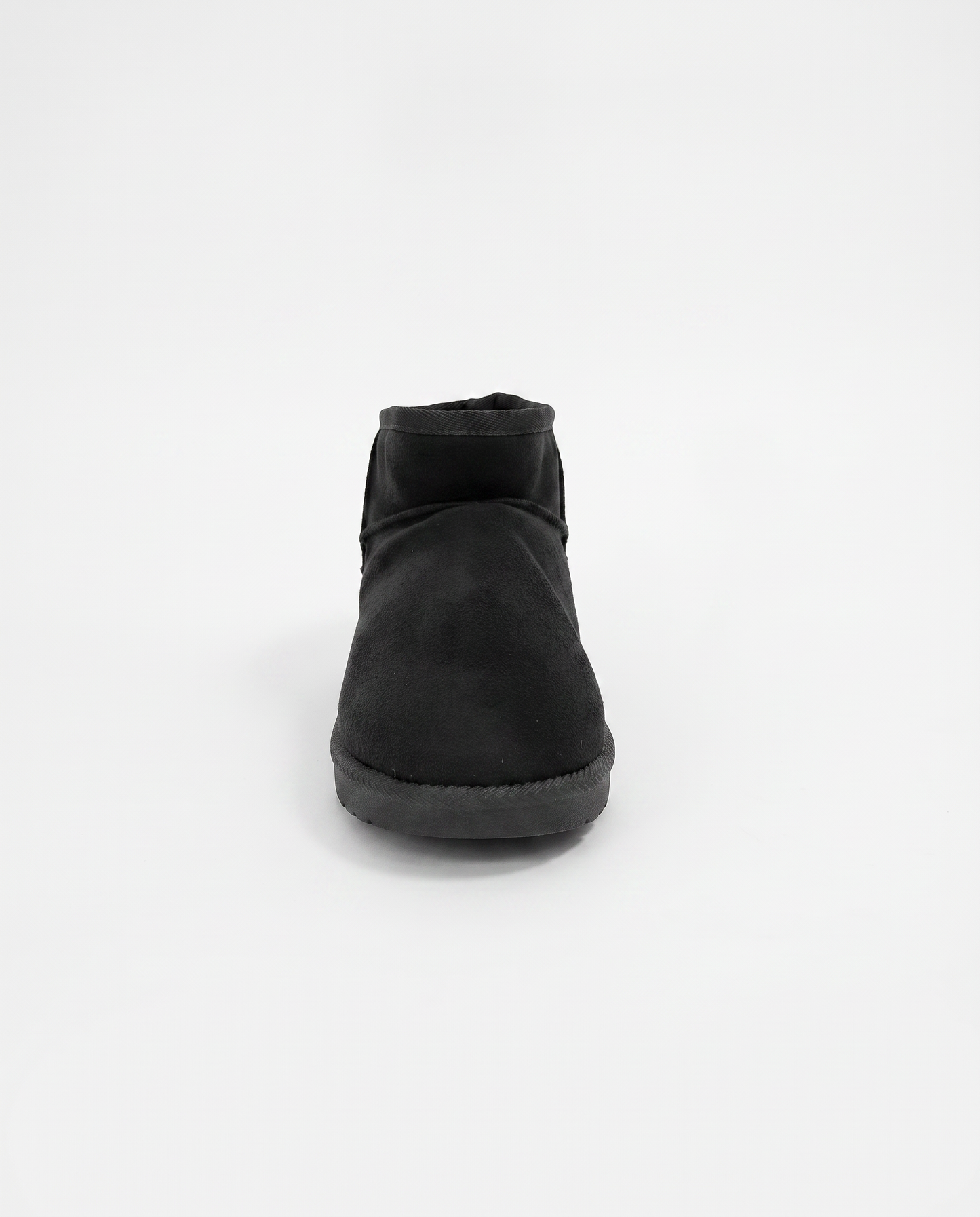 Suede Fabric Snow Boot - Black