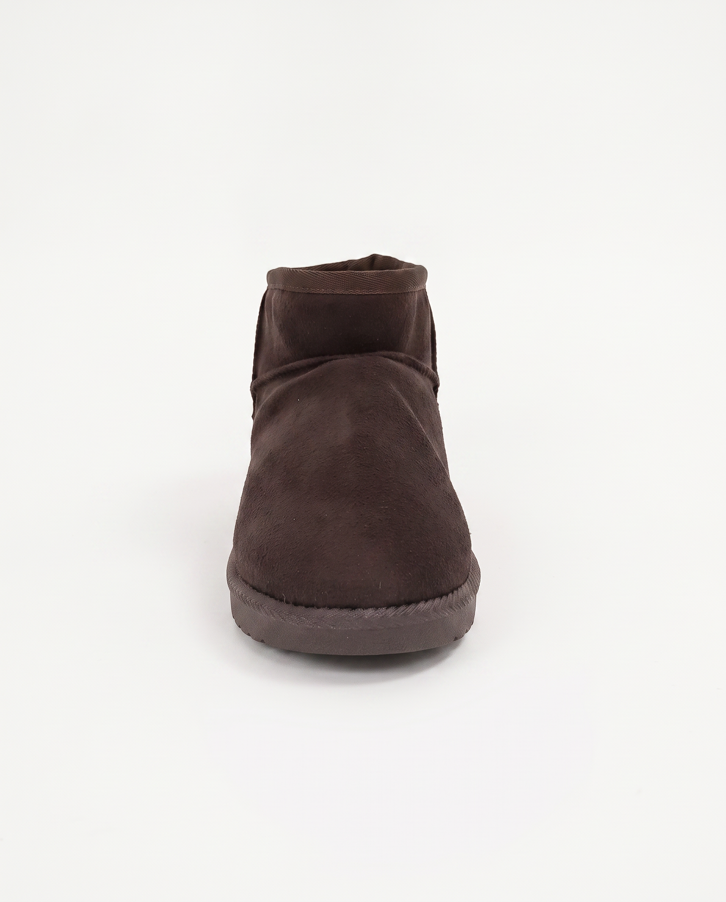 Suede Fabric Snow Boot - Brown