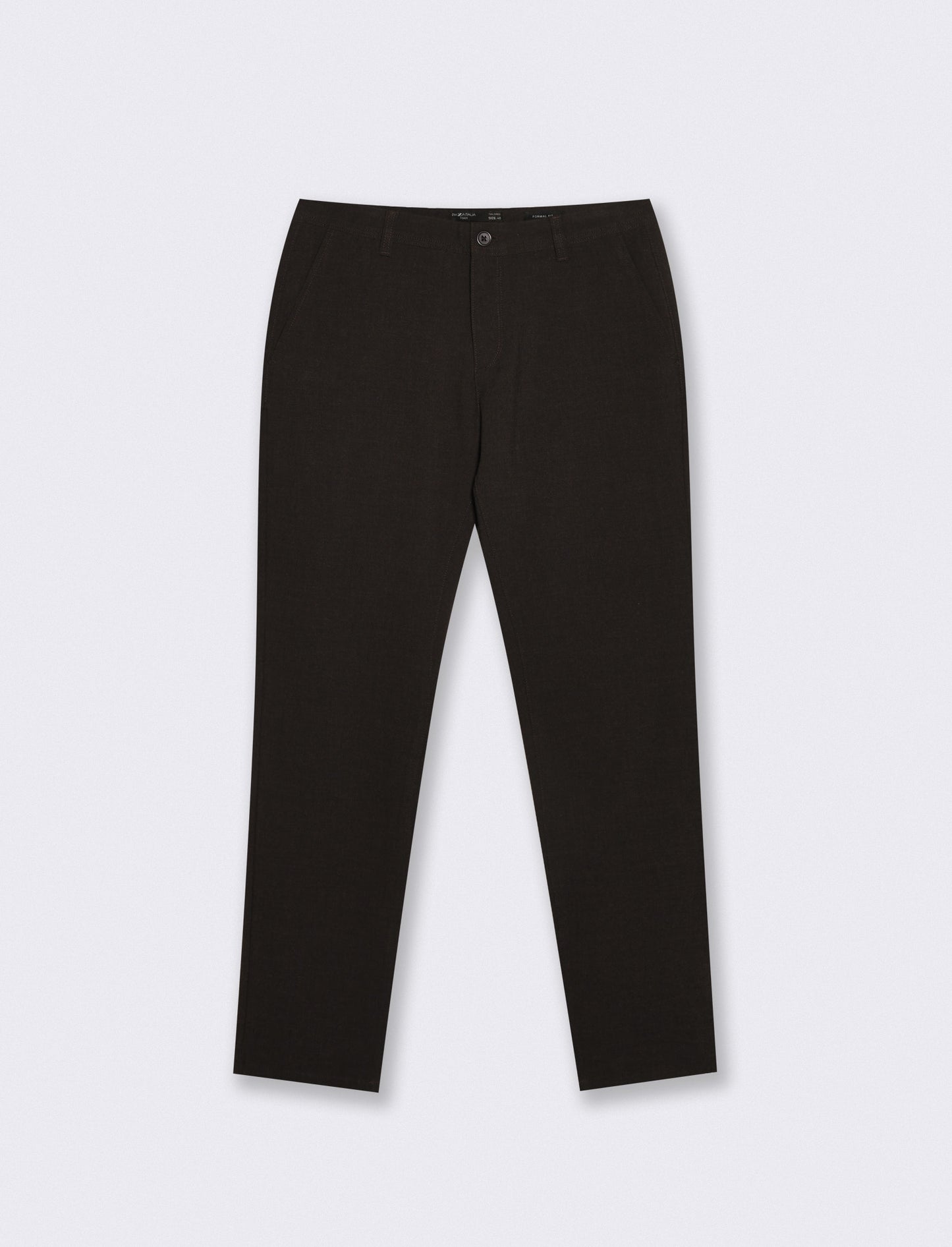 Pantaloni Chino Formal Fit Elasticizzati - Moro