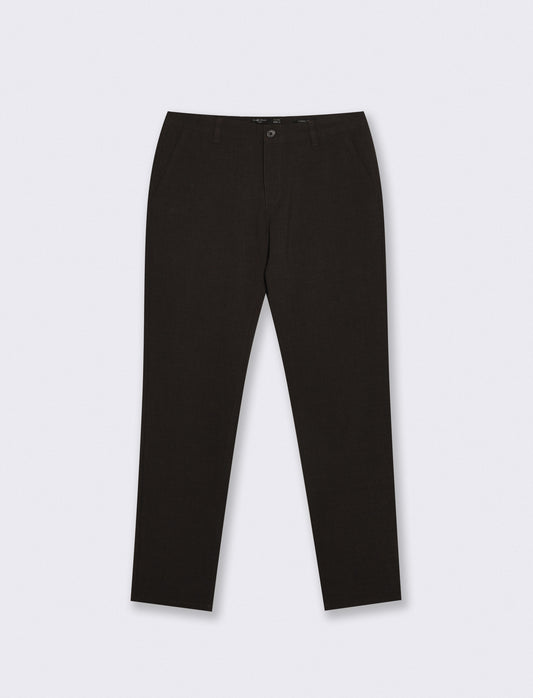 Pantaloni Chino Formal Fit Elasticizzati - Moro