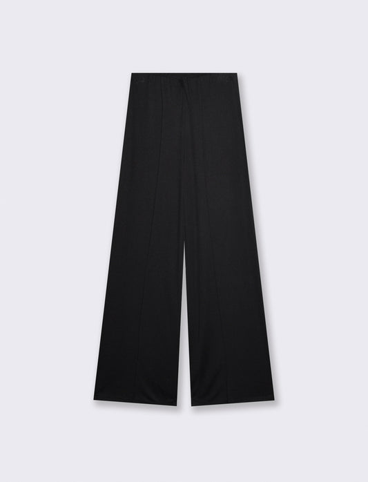 Pantalone Dritto Elastico - Nero