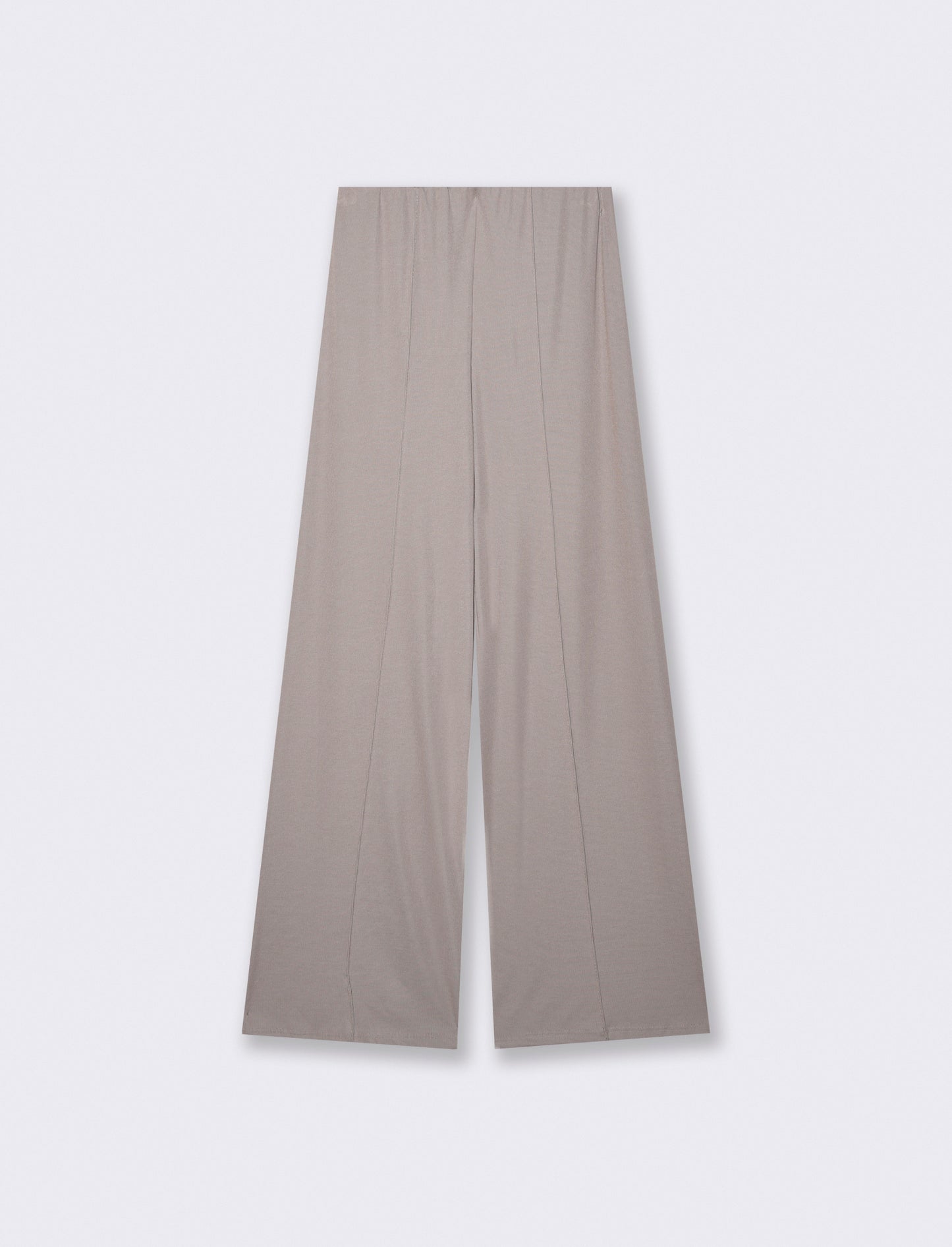 Pantalone elastico dritto - Grigio fango