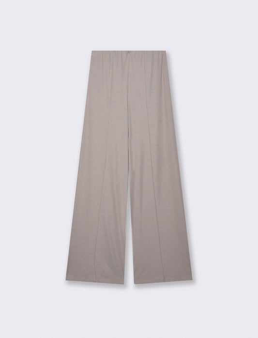 Pantalone Dritto Elastico - Grigio fango