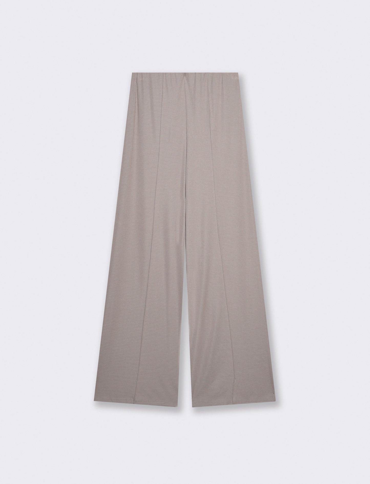 Pantalone elastico dritto - Grigio fango