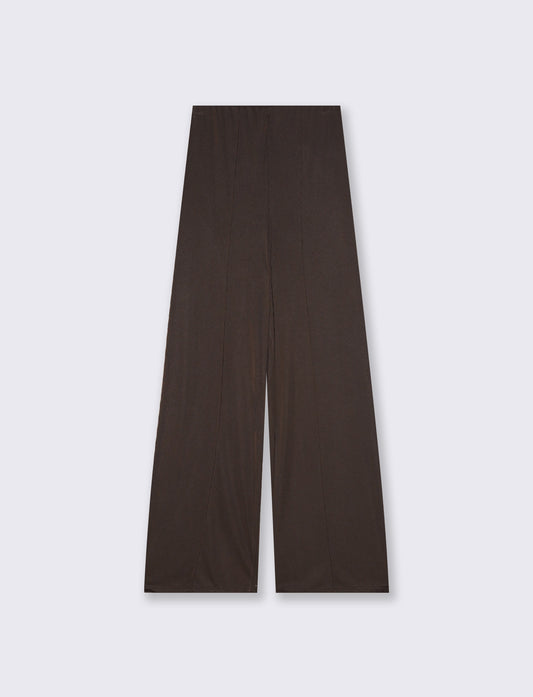 Pantalone Dritto Elastico - Moro