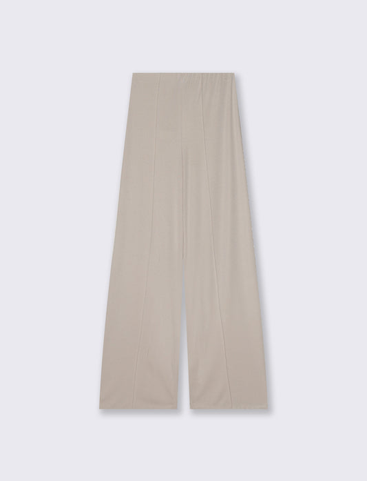 Pantalone Dritto Elastico - Beige