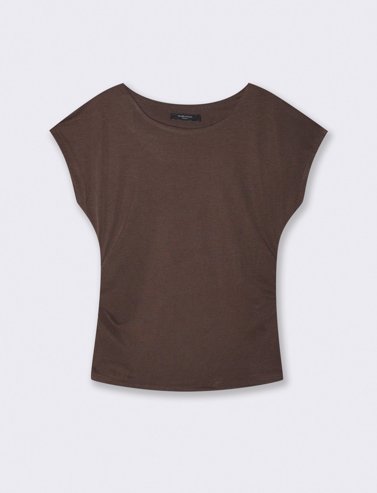 Tshirt con arricci laterali - Moro