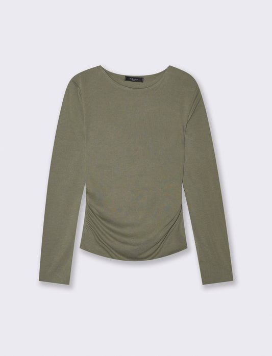 Tshirt manica lunga con scollo a barca - Ve.milit.