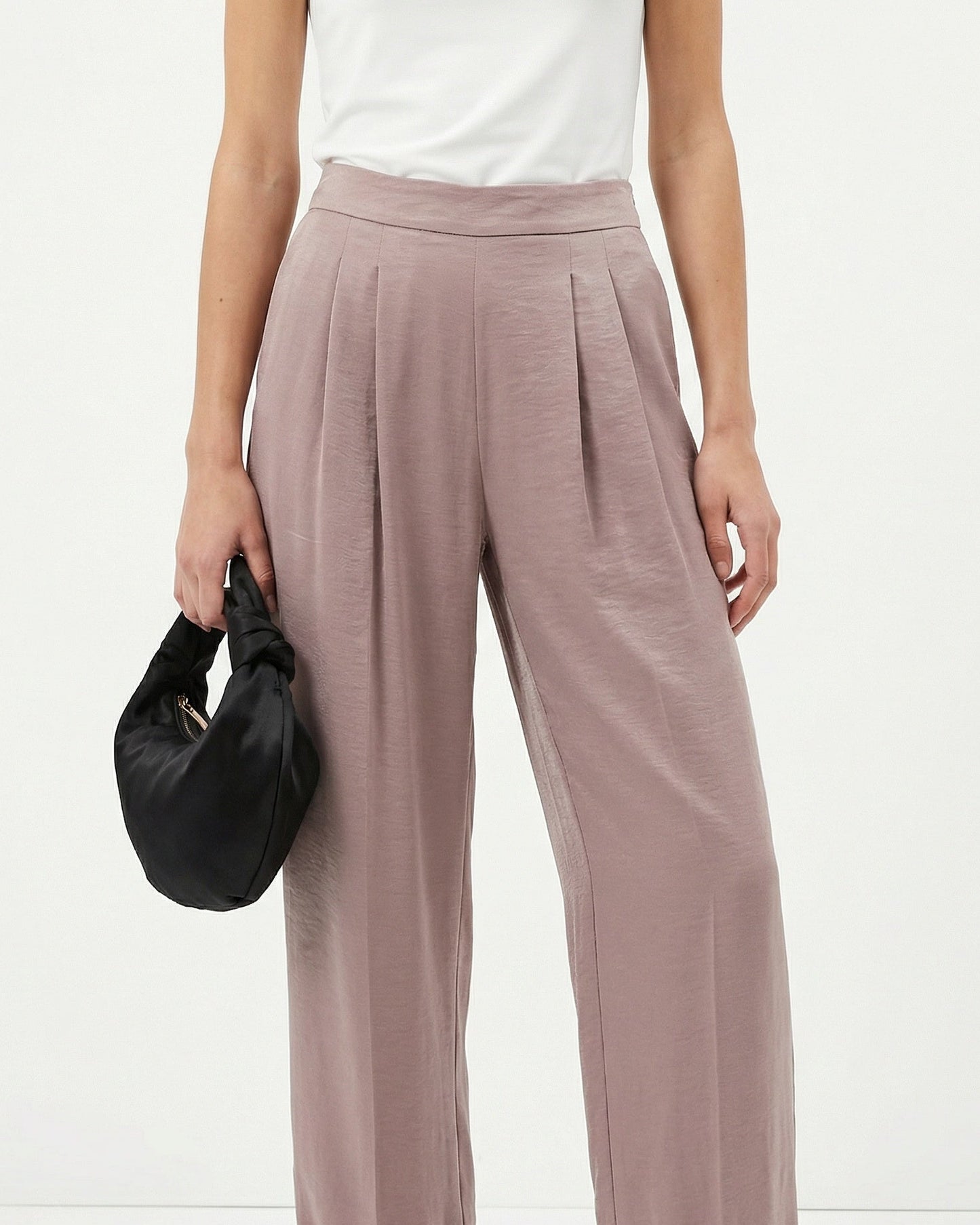 Pantalone effetto palloncino - Grigio fango