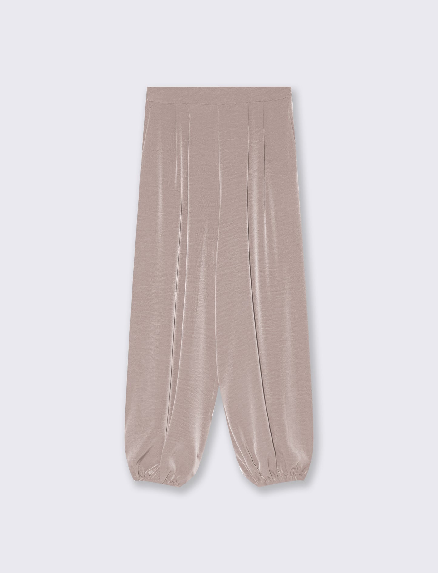 Pantalone effetto palloncino - Grigio fango