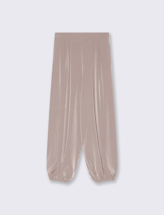 Pantalone effetto palloncino - Grigio fango