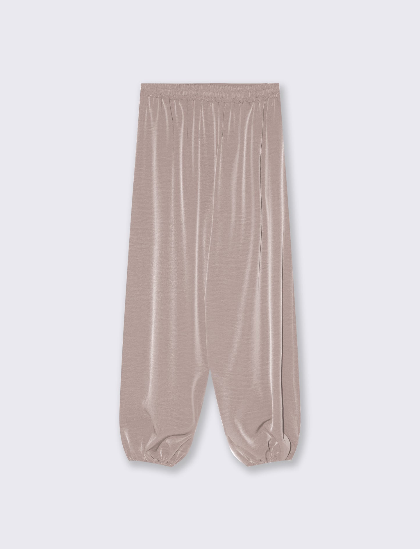 Pantalone effetto palloncino - Grigio fango