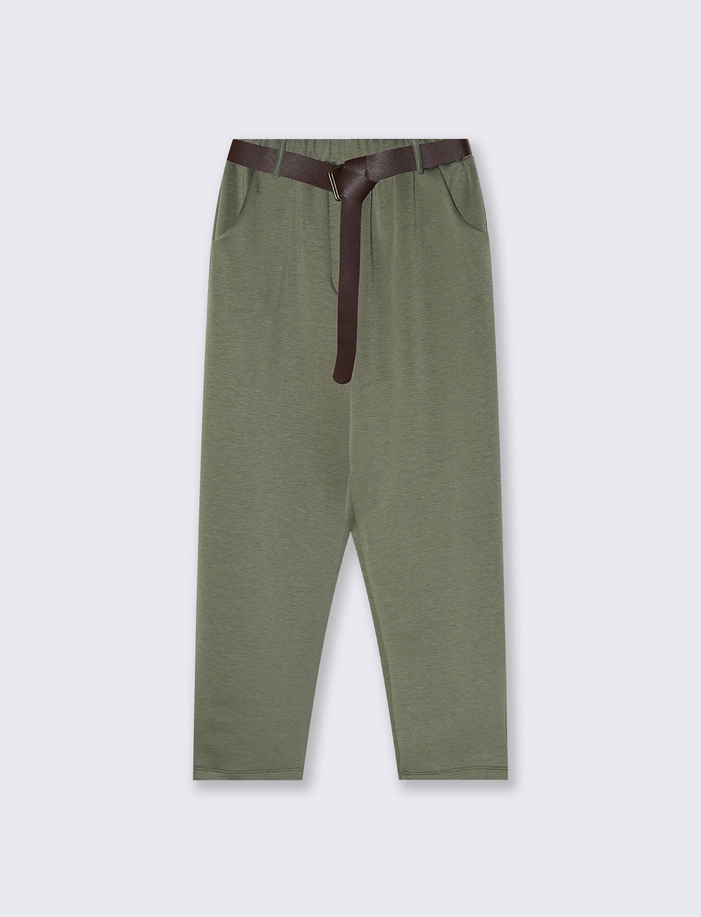 Pantalone in tessuto a maglia con cintura - Ve.milit.