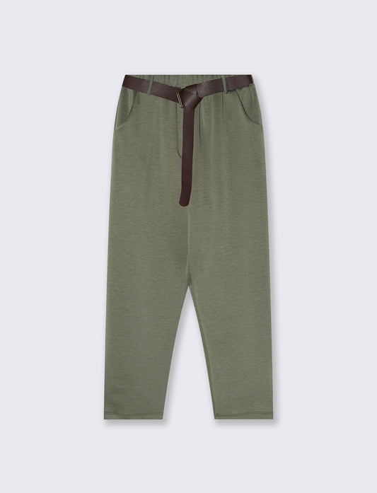 Pantalone in maglia con cintura elegante - Ve.milit.