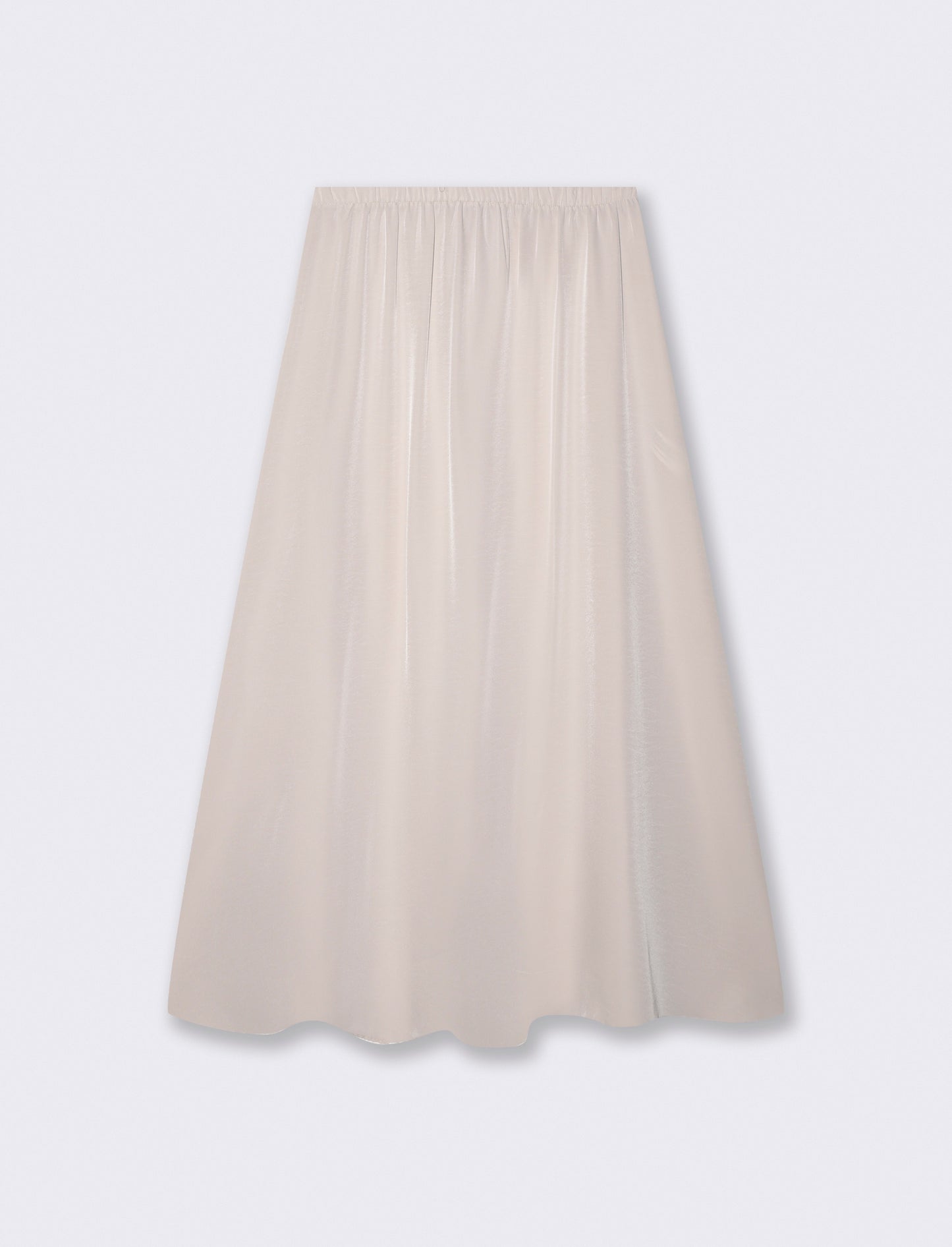 Gonna lunga con spacco sul davanti - Beige champagne