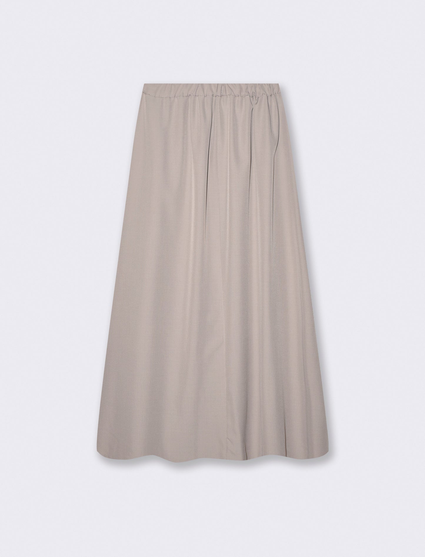 Gonna lunga con zip - Grigio fango