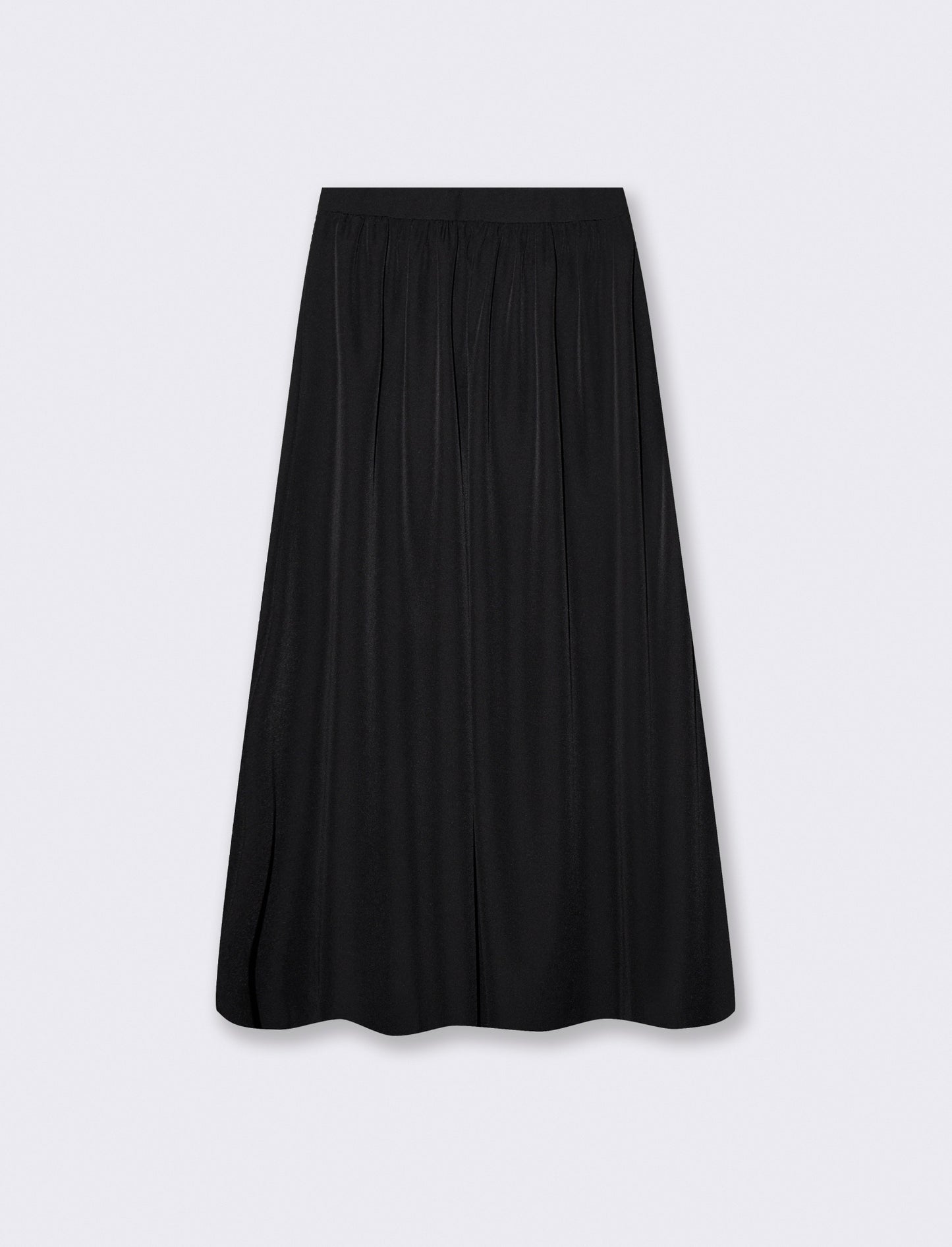 Gonna lunga con zip - Nero