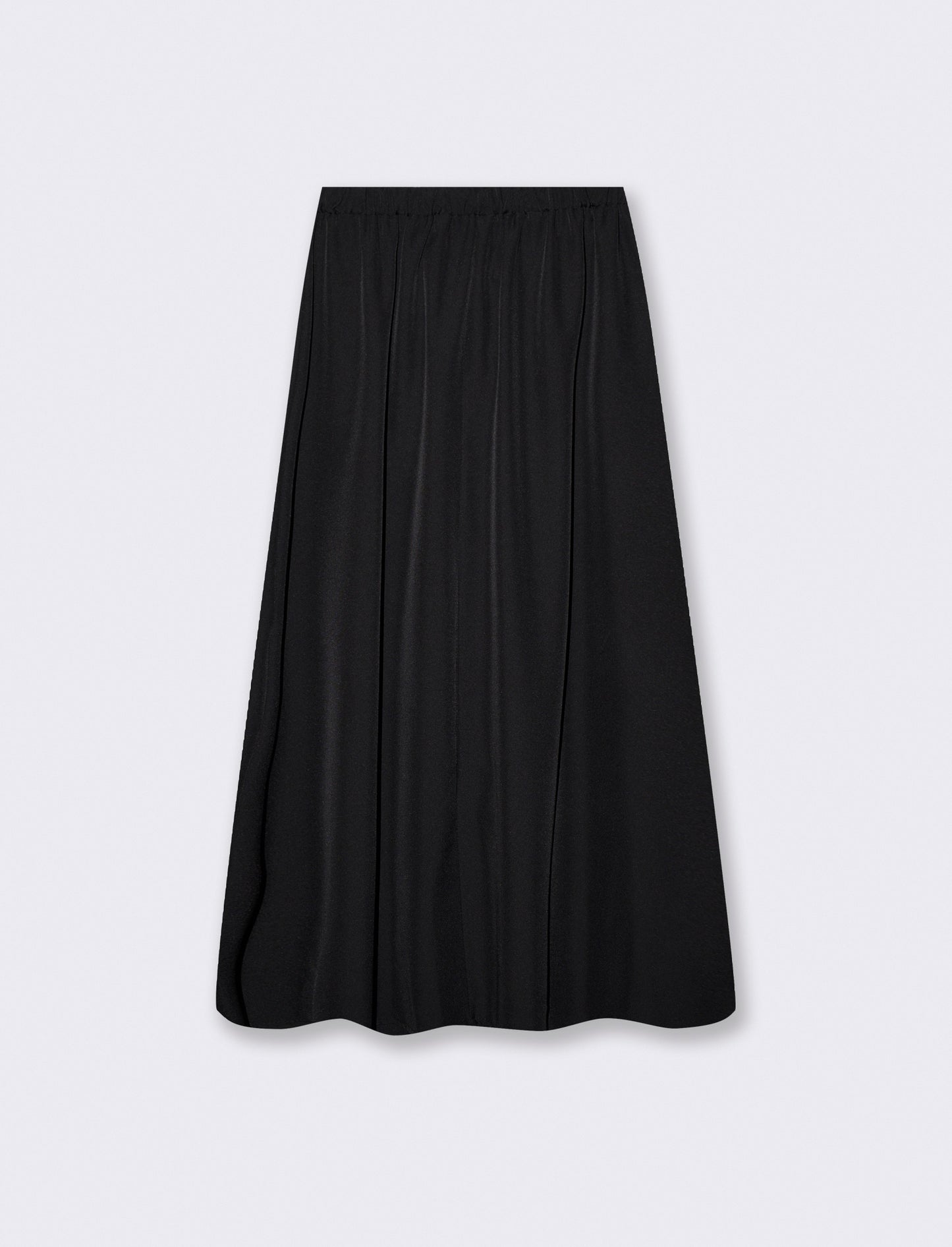 Gonna lunga con zip - Nero