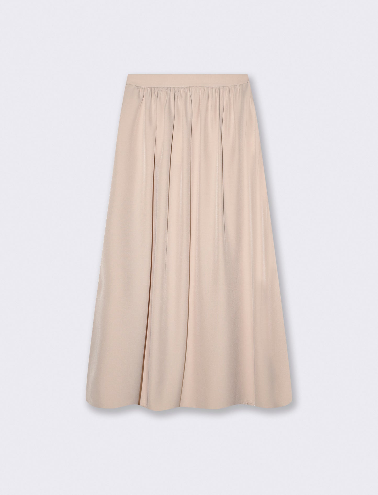 Gonna lunga con zip - Beige